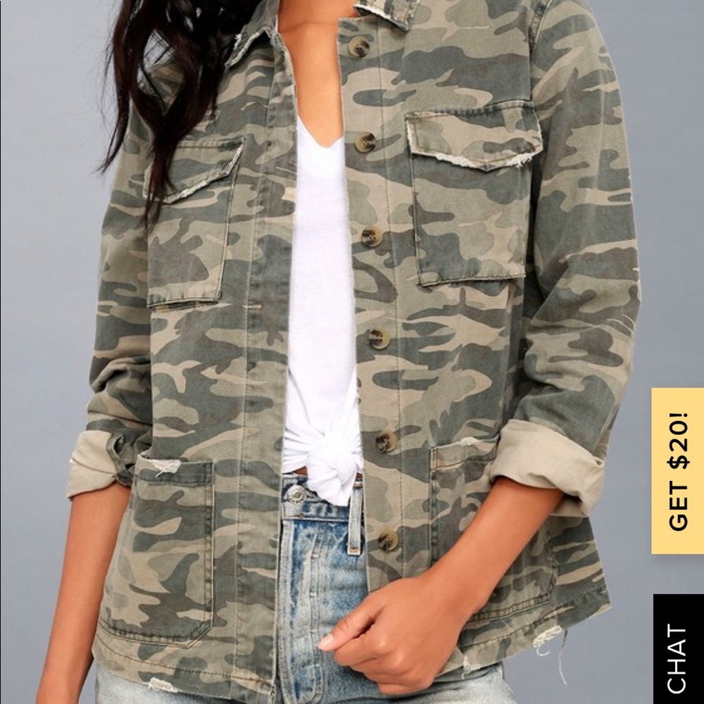 💚Camo print Jacket